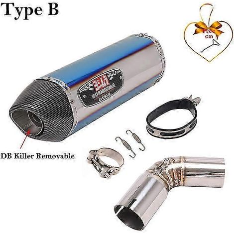 Silenciador De Escape Para Motocicleta, Tubo De Enlace Medio, Fibra De Carbono, Db Killer, Para Suzuki V-strom1050 Dl1050 1050 Yoshimura( Tipo B) (1/5)