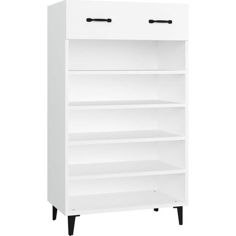 Maison Exclusive - Scarpiera Bianca 60x35x105 cm in Legno Multistrato