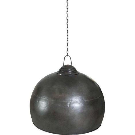 Biscottini Lustre Industriel Non électrifié 43x43x43 cm Lustre Vintage Industriel en Fer Lustre de Cuisine à Suspension Style Industriel (1/5)