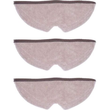 3 Pack Premium Replacement Mop Cloths Compatible with Xiaomi MI Robot 2 Roborock S50 and Xiaowa I Xiaomi Microfiber Cloths for Robot Vacuum Cleaner I Accessories (1/4)