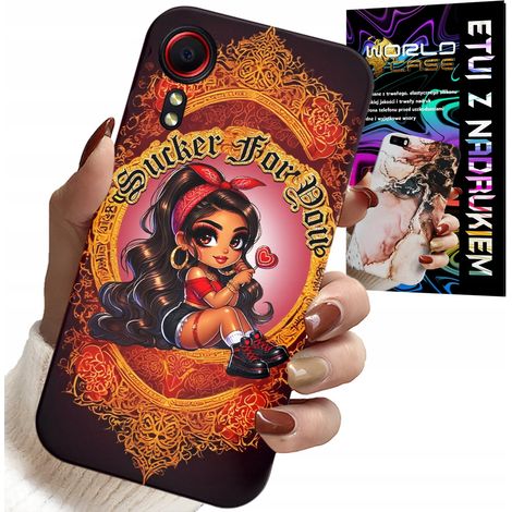 Custodia per Samsung Galaxy Xcover 7 - Sucker FOR YOU, custodia alla moda con bambola e vetro (1/5)