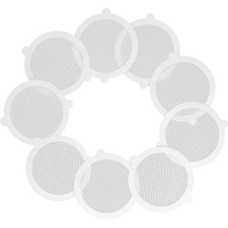 Lot de 50 attrape-cheveux de douche en fibre de verre, pratiques et faciles à utiliser. Maille dense de 3 mm et diamètre de 11 cm. (1/5)