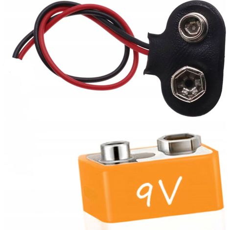 Connettore adattatore batteria 9V DC 2.1/5.5