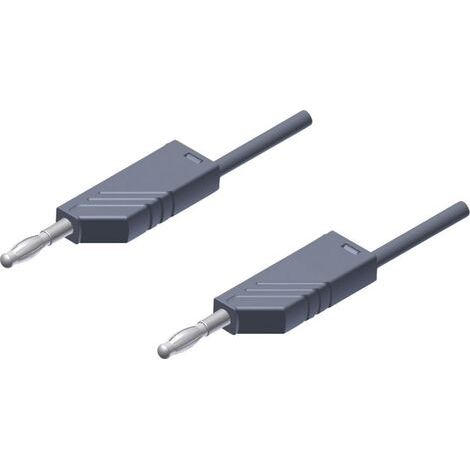 SKS Hirschmann MLN 25/2,5 GR Messleitung Lamellenstecker 4 mm Lamellenstecker 4 mm 25.00 cm Grau 1 S (1/3)