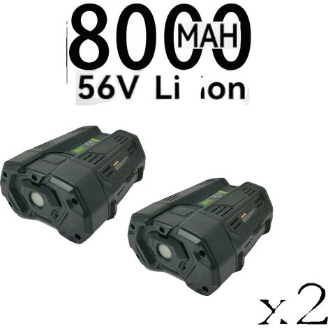 Ersatzbatterie, 8000mAh Kapazität, kompatibel mit EGO Werkzeugen, 8000mahx2 (1/2)
