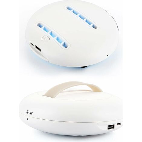 Robot d'élimination des acariens Instrument d'élimination des acariens du Pilote Automatique UV Nettoyant acariens de lit Robot de stérilisation Ultraviolet pour Matelas Oreillers Tissu (1/5)