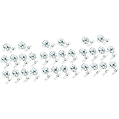 Lot de 30 verrous porte pour meubles, en acier (1/5)