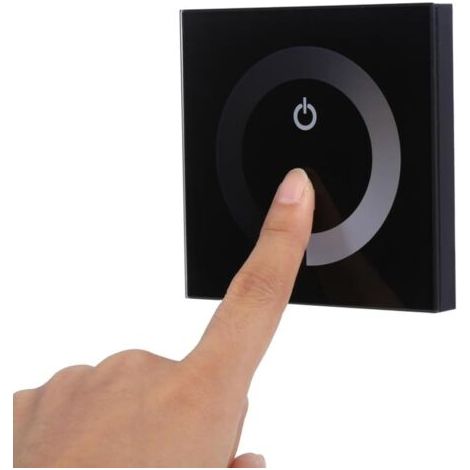 Sollbry – Variateur de lumière LED DC 12V-24V – Contrôleur mural à gradateur tactile unicolore – Étanche et durable pour espaces commerciaux (1/5)