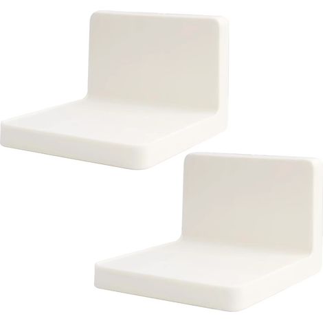 Ensemble de tablettes adhésives à double couche pour salle de bain, petites tablettes murales, tablettes de rangement mu (1/4)