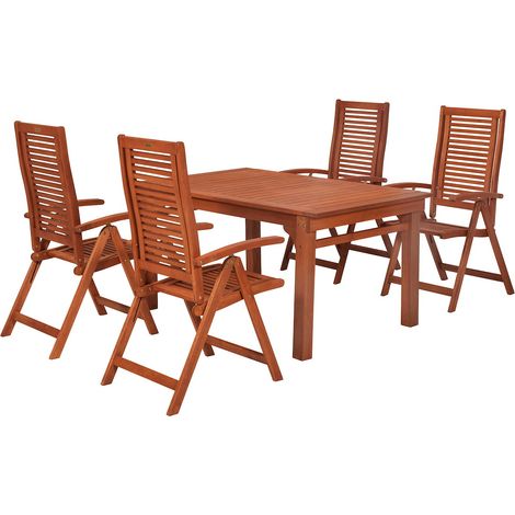 Cordoba Set 5tlg Eucalyptus Tisch 150 (185/220) x 90 cm