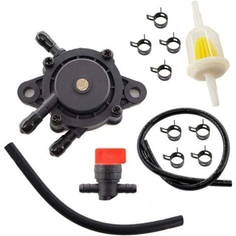 Kit de bomba de combustible + grifos + filtro + manguera + clips para Honda GC135 GC160 GC190 GCV520 GCV530 GX610 Series Outlander 330 400 16700-Z0J-003 (1/4)