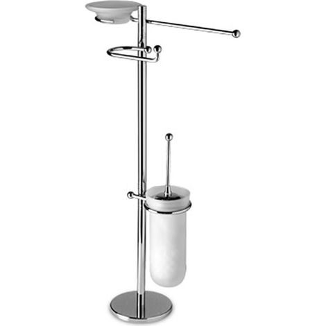 Piantana bagno water bidet in ottone cromato, componenti orientabili - piantana bagno (1/3)