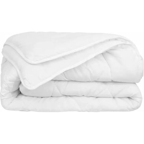 Couette blanche chaude à bouillir 220x240 cm 340 grs (1/3)