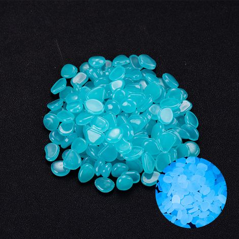 Decoración de jardín iluminada, jarrón de piedra luminosa de 1 cm, cerámica, piedra luminosa para acuario, paisajismo, piedra fluorescente (1/5)