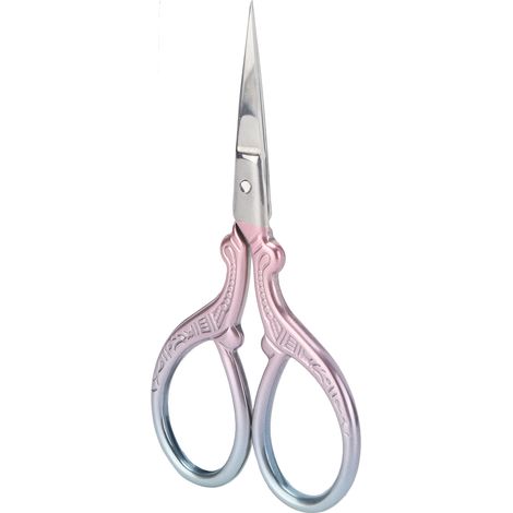 Ciseaux de broderie en acier inoxydable, coupe précise pour couture et travaux d'aiguille, paire rose dégradé, outils de bricolage créatif (1/5)