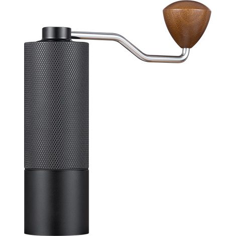 Moulin à café portable à manivelle avec noyau en acier inoxydable usiné CNC. Mouture fine manuelle. Idéal pour les voyages et la maison. Style nordique épuré : savourez un café riche et aromatique où (1/5)