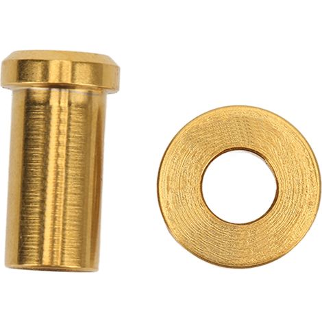 Écrou d'étrier de frein en alliage de titane antirouille, écrou de fixation en C avec rondelle pour vélos de route, 15 mm, or (1/5)