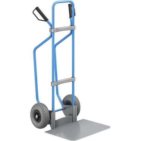 eurokraft pro, Diable avec semelles, bleu, l x p bavette 450 x