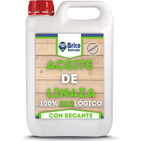 Aceite de Linaza CON SECANTE para la Madera 1 L  Ladrillo, Terrazo, Teja  Nutrición  Ecológico (1/4)
