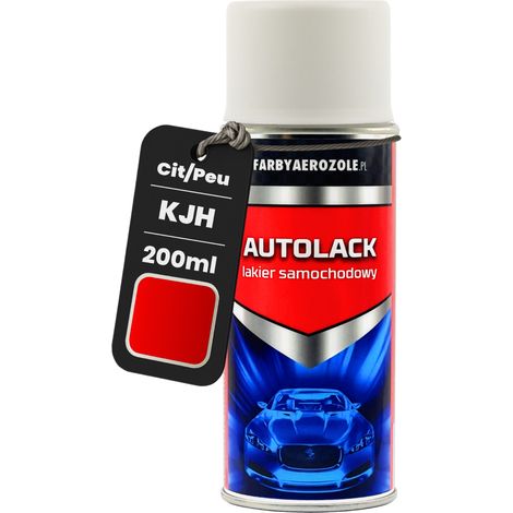 Vernice spray per auto Peugeot Citroen KJH (Rosso Scarlatto) 200 ml, rossa (1/5)