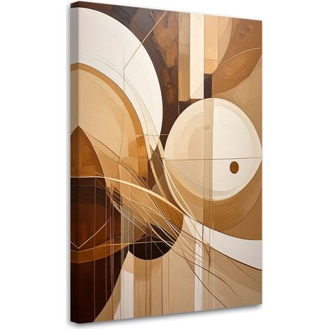 Wandbild Abstrakte Formen in Brauntönen 40x60 cm (1/5)
