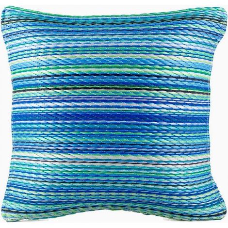 Coussin décoratif - Cancun - 42 x 42 cm - Turquoise et vert - Livraison gratuite (1/3)