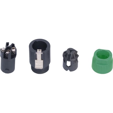 Lot de 4 connecteurs de câble d'amplificateur audio à verrouillage par rotation pour haut-parleur 4 broches CNL4FC (vert) (1/5)