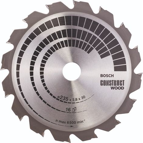 Bosch  PRO  Construct  Wood  Hoja  de  sierra  circular  235  x  2,8  x  30  mm  -  2608640636 (1/5)