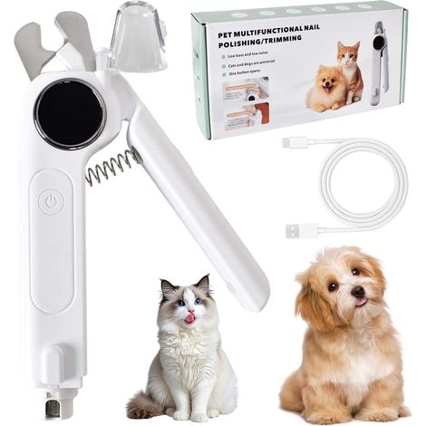 Coupe Ongles pour Animaux, Coupe Griffes Chat Chien Lumineux avec Lime à Ongles 2 en 1, Soin des Griffes pour Chiens, Chats, Lapins, Chiots, Oiseaux et Petits Animaux (1/5)