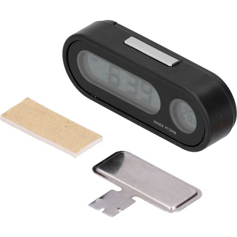 Elektronische Auto-Thermometer-Nachtleuchte mit Hintergrundbeleuchtung, Auto-Armaturenbrettuhr für Zuhause, Büro und Außenbereich (1/5)