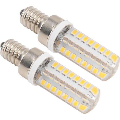 Lot de 2 ampoules LED E14 de 5 W, 230 V, lumière chaude, 64 LED, culot E14, pour bar à domicile. (1/5)
