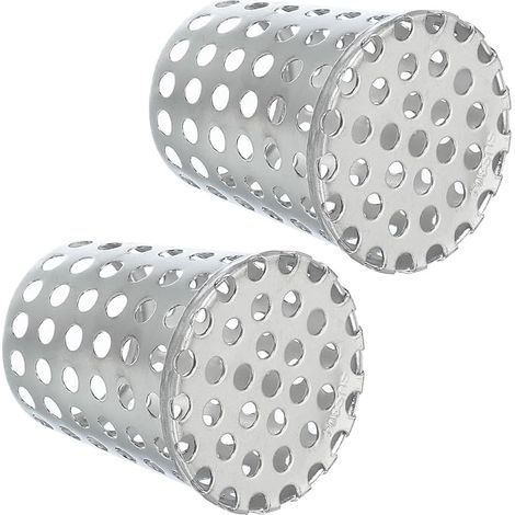 2pcs Gutter Filter 2"-1.6" PVC Termination Cap (1/5)
