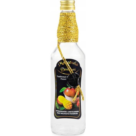 Botella decorada estilo Monopoly de 500 ml, MANGO VEGETAL CASERO (1/2)