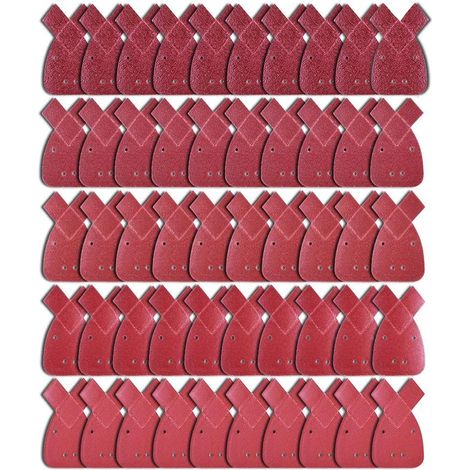 50er Dreieck Schleifblätter 170x140x95mm passend für Mausschleifer DNX148751, Körnung 40 60 80 120 240