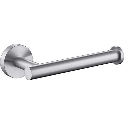 Portarrollos de papel higiénico de acero inoxidable mate SUS304, moderno portarrollos redondo de pared, dispensador de papel higiénico, soporte para rollos de papel higiénico de 12,7 cm (1/5)
