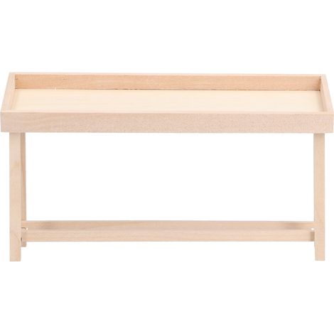Étagère de présentation pour maison de poupée 1:12, support en bois miniature pour décorations DIY, étagère à fruits et légumes (1/5)