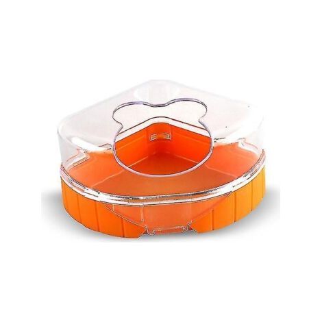 Bain Hamster, Sauna Compact Petit Hamster pour Animaux Domestiques (1 Pc - Orange) (1/3)