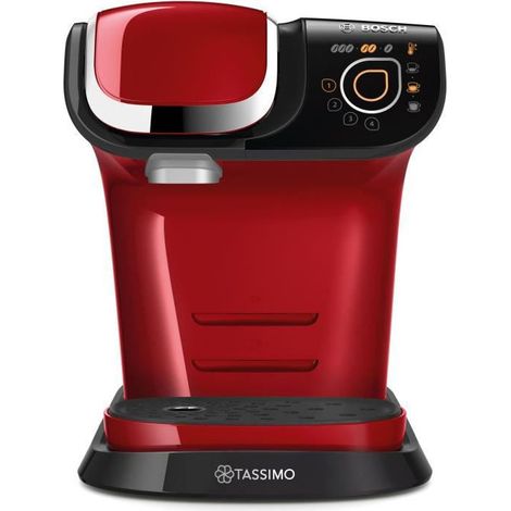 Bosch – Machine à café à capsule rouge 1.3L – Puissance 1300W – Technologie INTELLIBREW pour goût parfait – Arrêt automatique et interface tactile (1/10)
