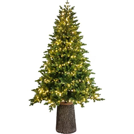 Albero di natale con Led e Tronco "Dolomiti" in PE Effetto Real Touch -240 cm (1/4)