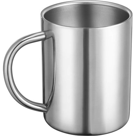 440ml Tasse à café à double paroi en acier inoxydable,pour le camping et les voyages (1/5)