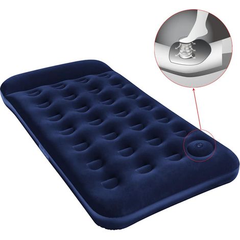 Luftbett Beflockt mit Integrierter Fußpumpe 188x99x28 cm Bestway (1/5)