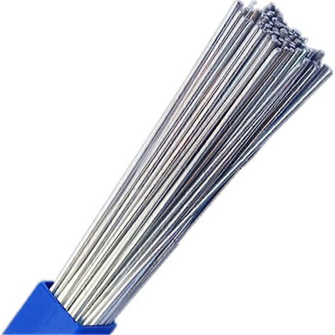 100 baguettes de brasage aluminiumbaguettes de soudage aluminium à bas point de fusion (1022 °F)2,0 mm x 50 cmsans flux. (1/5)