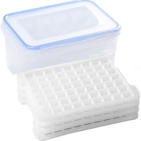 Bac À Glace - Silicone Flexible Avec Fond Pressable - Pour Cocktails Et Boissons Fraîches - Lot De 2 (1/5)