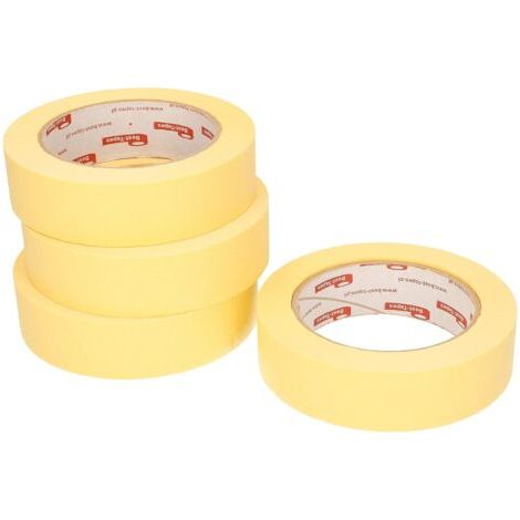 Lot de 20 Rubans de Masquage 30 mm x 50 m Ruban de Protection Autocollant Jaune pour Travaux de Peinture-NANOTEH (1/5)