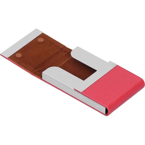 Porte-cartes de visite ultra-fin et léger (rouge) (1/4)