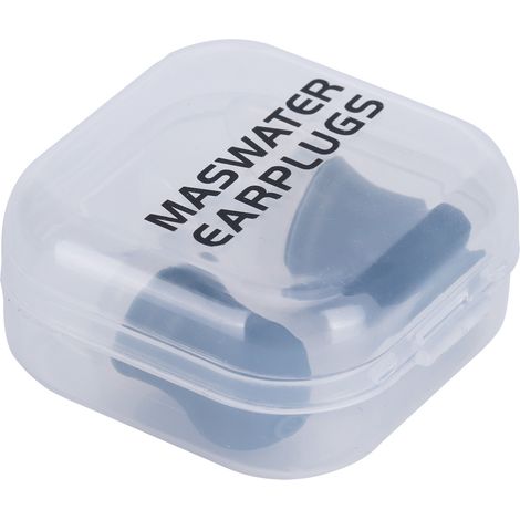 Wasserdichte Ohrstöpsel, 2 Stück, Silikon-Lärmschutz zum Schwimmen, Fliegen (grau L + Box) (1/5)