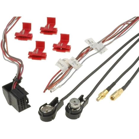 Fiches autoradio GPS TMC compatible avec Audi Seat Skoda VW - Fils nus