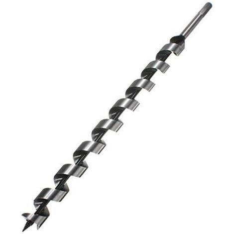 1pc 460mm Hex Shank Point Brad Point Foret Tarière Foret Spirale Bois Outil De Forage - 16mm (1/4)