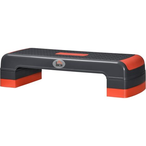 Stepper aeróbico ajustable de plástico negro y rojo HOMVRA, 78 x 28 cm (1/5)