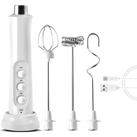 Mousseur À Lait - Rechargeable Par USB - Pour Café Et Thé - Capacité 120 Ml - Fonctionnement Silencieux - 1 Pièce (1/5)